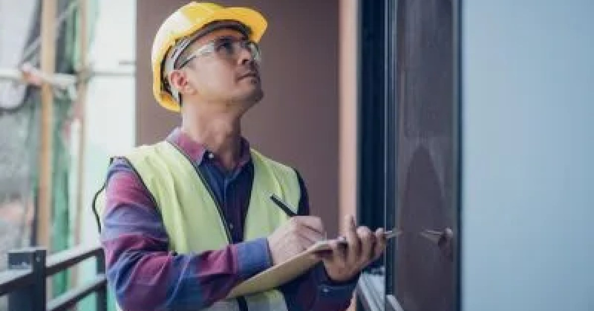 Home inspector examining details inside a Charleston, SC home